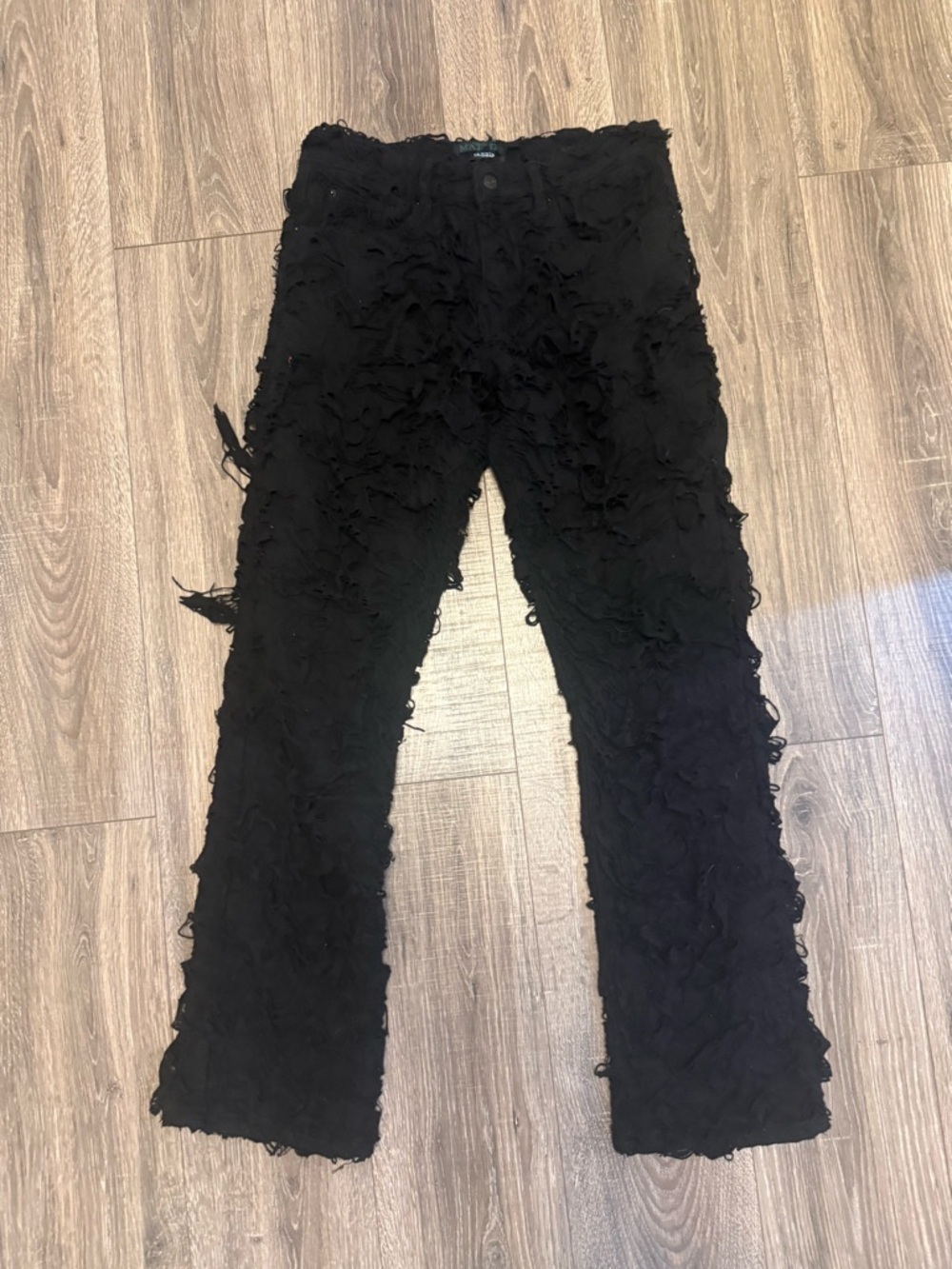 Jaded London Women’s Black Matrix Distressed Bootcut Pants NWT Size 30